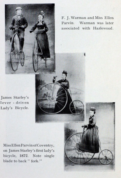 Biciclo o penny-farthing, modelo Ariel de 1874